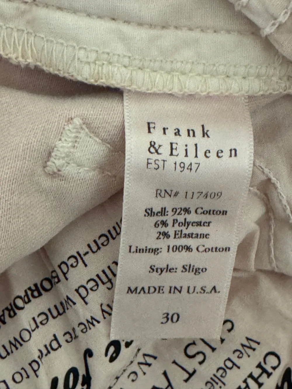 Frank & Eileen Sligo pink jeans